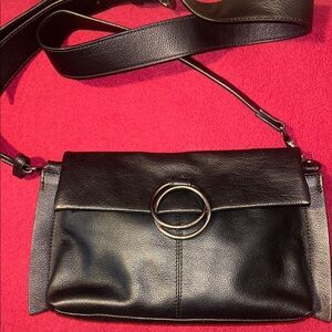 Vince Camuto Black Leather Crossbody Bag